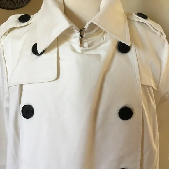 Universal Standard Derjon White Trench Coat